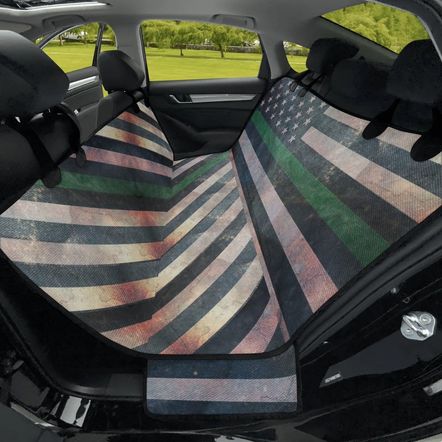 Distressed Thin Green Line