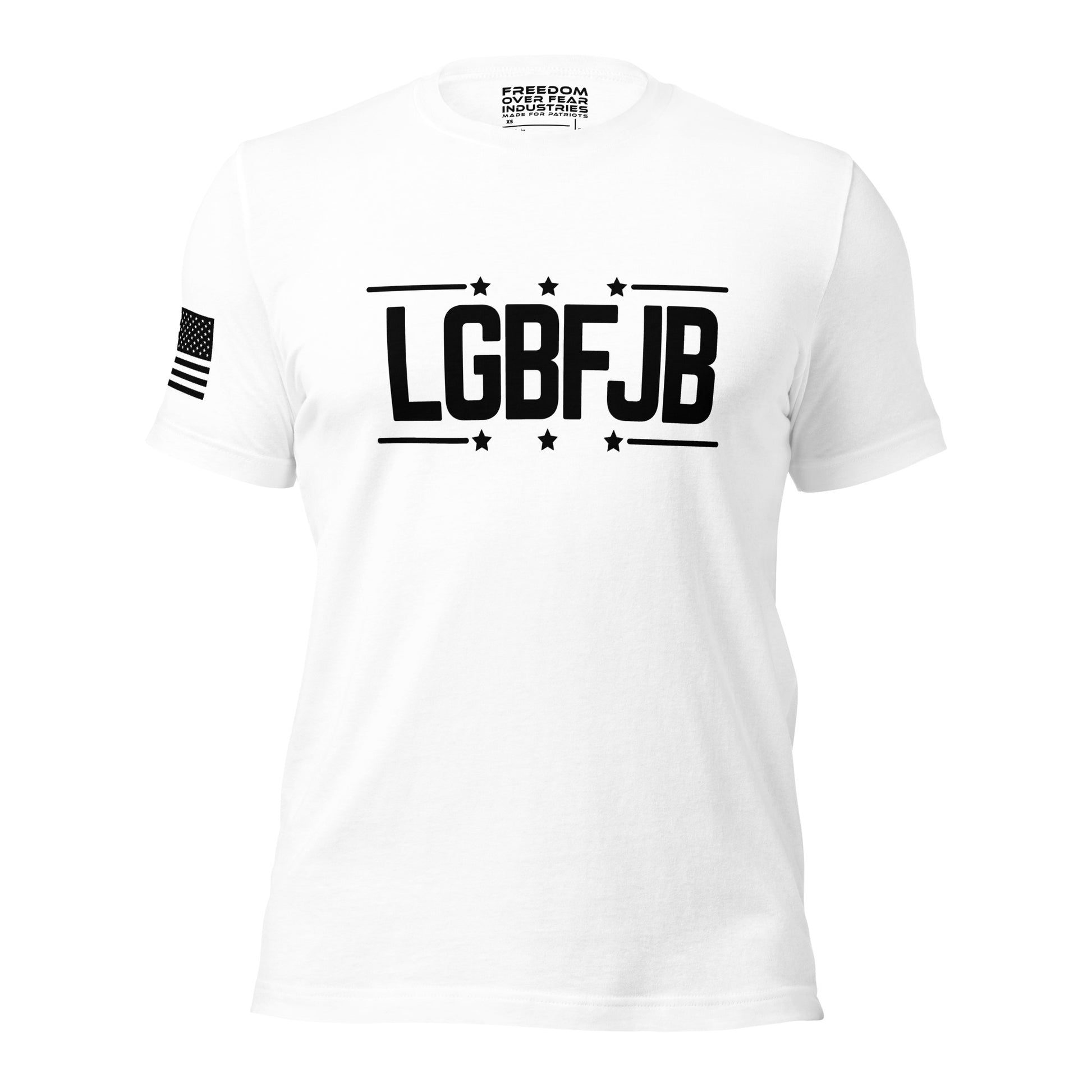 Let's Go Brandon LGBFJB Ed. Patriotic Funny Political Conservative Republican Constitutional Rights USA FJB Mens Soft Style 100 Cotton Shirt Freedom Over Fear Industries